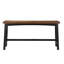 Ensemble de 4 tabourets à hauteur de comptoir, tabourets de table et de comptoir de style transitionnel meubles en bois d'hévéa noir et brun-131679833-131679831-131679828