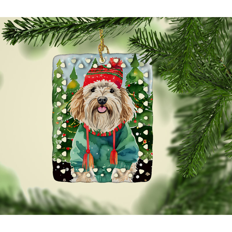 Ornement en porcelaine Puli Christmas, Puli 3600