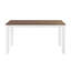 Ensemble de table de salle à manger 7 pièces cerise et blanc et 6 chaises d'appoint en X