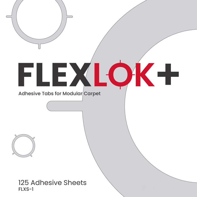 Mohawk 4" x 4"  FlexLok Tabs Adhesive for Carpet Tile Installation 125 Count