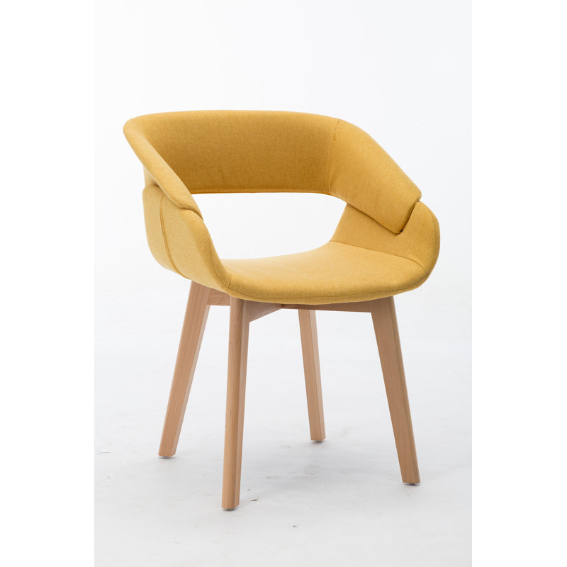 Swanson Upholstered Dining Chair, Yellow