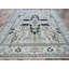 Tapis oriental rectangulaire gris en laine noué à la main 8 pi 0 po x 9 pi 9 po - MOA102321