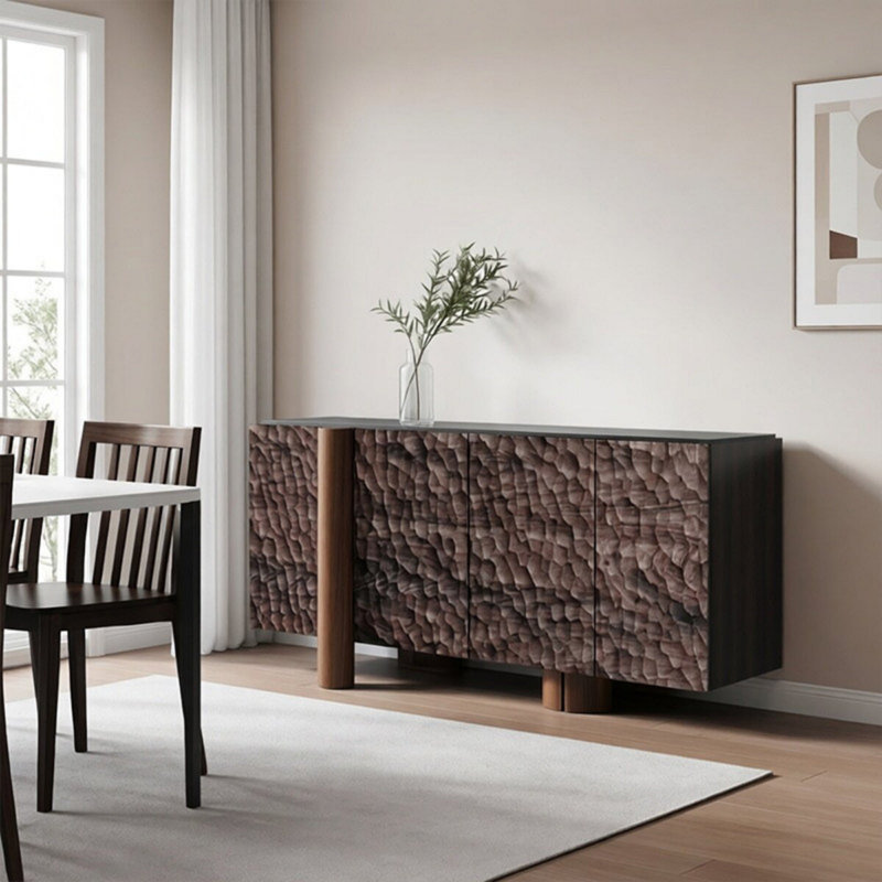 Buffet de cuisine grande capacité, H 31,5 po x l 62,99 po x P 15,75 po