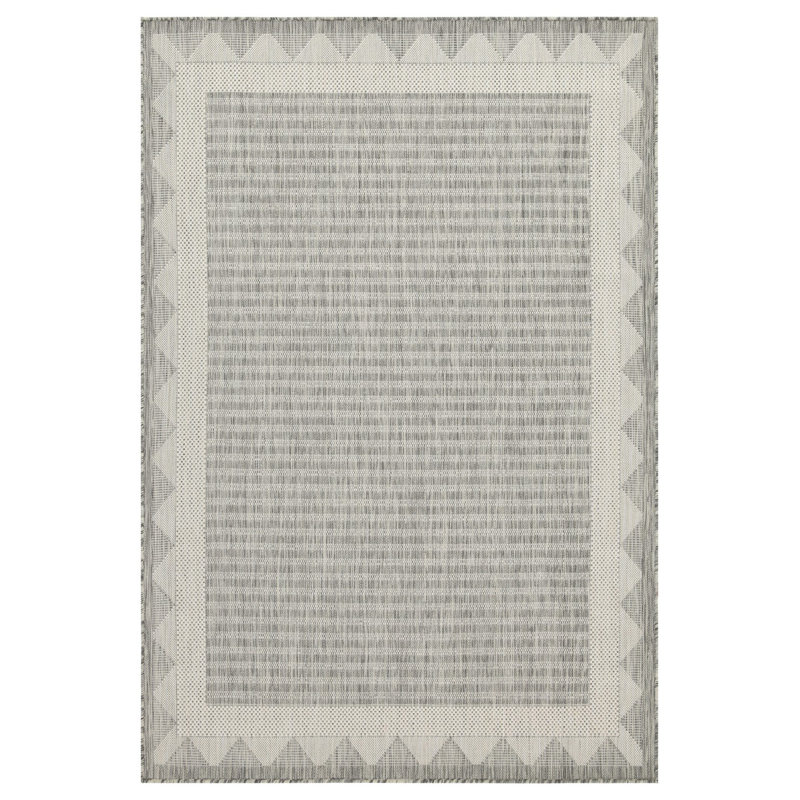 Sunshine 5 Ft. 3 In. X 7 Ft. 3 In. Indoor Outdoor Flatweave Area Rug - Stain Resistant, Kid & Pet Friendly, Easy Clean