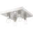 16 Sq. inch 4 Light Brushed Nickel Flush mount ceiling light with Stainless Steel base material