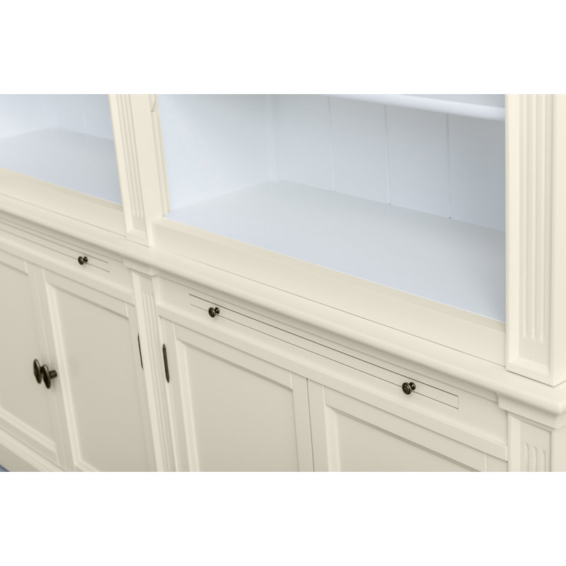 Krier 240cm H x 200cm W Library Bookcase, Crème/White