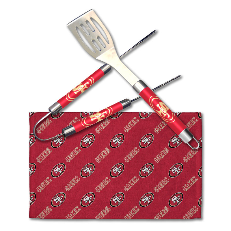 Ensemble d'outils de cuisson en acier inoxydable, 49ers de San Francisco