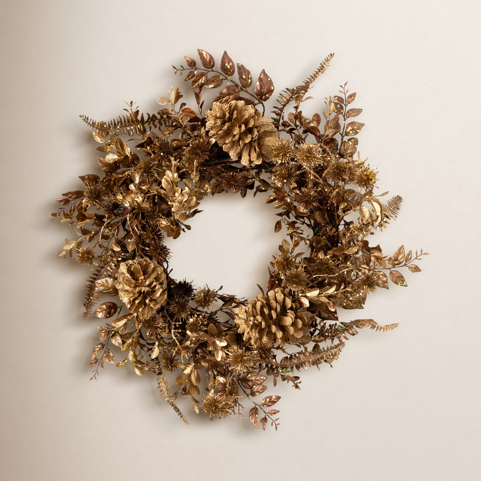 Hadaway 22'' Faux Foliage Polyethylene Plastic Wreath