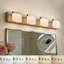 Barre d'éclairage de meuble-lavabo à DEL 30 lumières 4 lumières à DEL 30 po, 32 W, nickel brossé-940169662-940464601