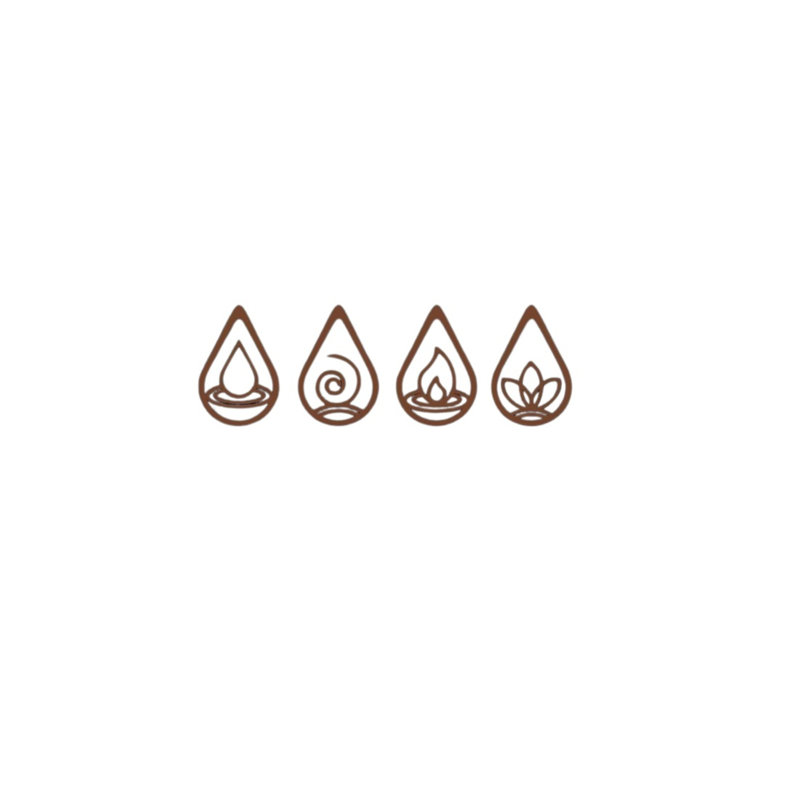 4 Piece Print, 30cm H x 30cm W, Copper