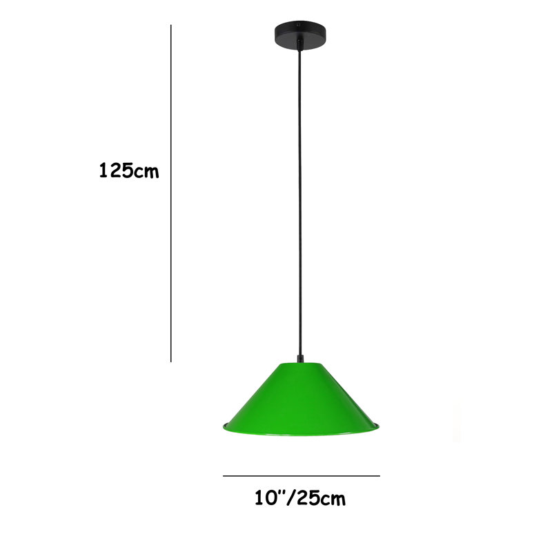 Neptune 15 cm H Empire Pendant Shade ( Screw On ), Olive Green