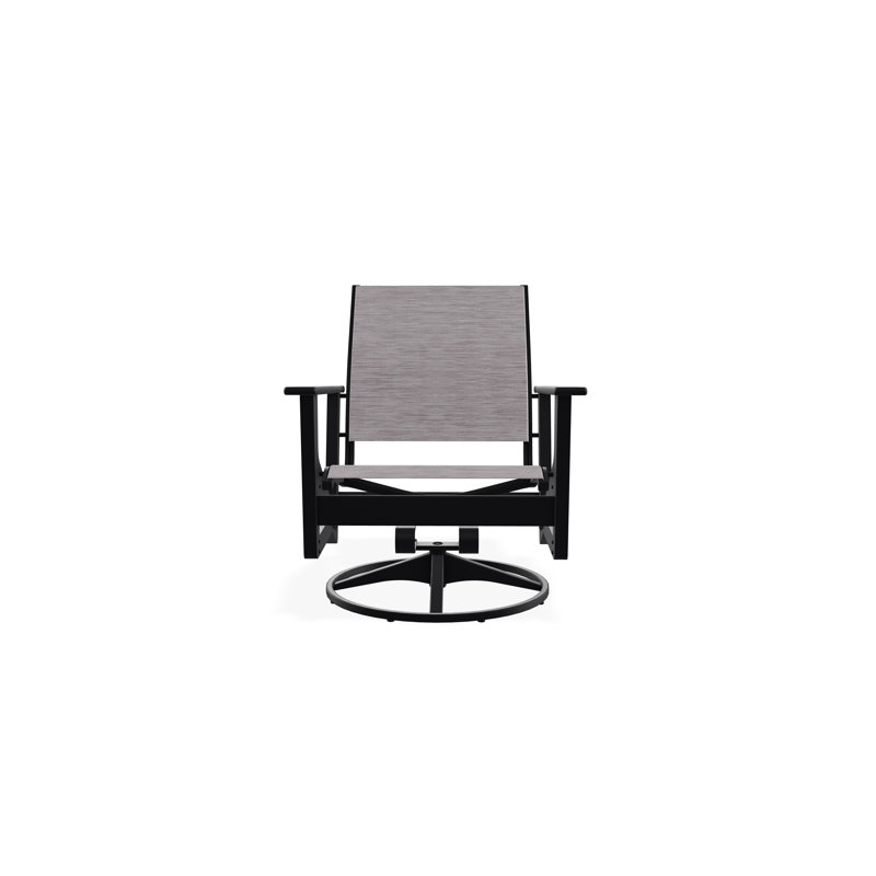 Chaise longue pivotante Wexler, Noir, noir, noir, noir, Fossile
