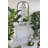 Console Table with Distressed Iron Twisted Legs
