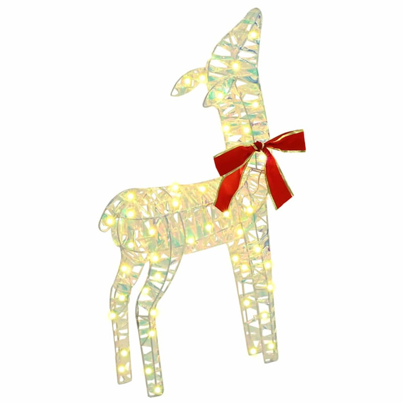 vidaXL Reindeer Family 67 x 26 x 127 cm, Gold