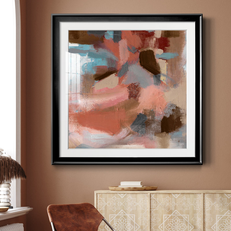 Terra Nova - peinture encadrée, H 30,5 po x l 30,5 po x P 1,5 po, Papier encadré noir