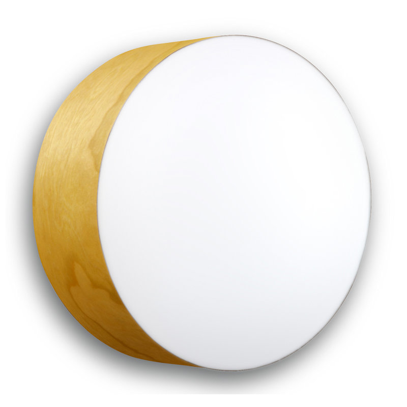 Plafonnier Gea par Mariví Calvo, H 3,9 po x l 11,8 po x P 11,8 po, Jaune, DEL 2700K