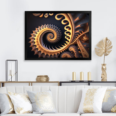 Golden Fractal Bliss IX - reproduction sur toile