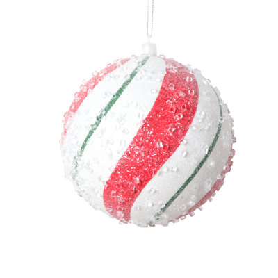 Garneta 4.7'' Striped Ball Ornament