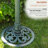 31" Tall Outdoor Antique Flower Birdbath with Bird Decoration Yard Statue, Durable Polypropylene Construction for Patio, Deck, or Yard