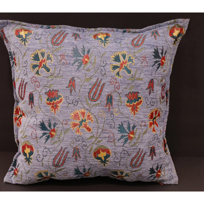 Coussin rectangulaire en chenille, Lavande