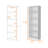 Sutton 4 Shelves Bookcase With Modern Storage Shelves-798474354