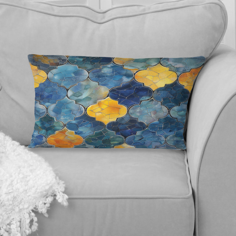 Coussin lombaire Blue Tiles I - Tiles