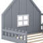 Lit maison avec fenêtre et clôture, DEL-1031163048