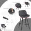 Agna Upholstered Counter Stool with Metal Frame-1426869298-1426869296
