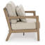 Causeuse d'extérieur avec coussin Frankie