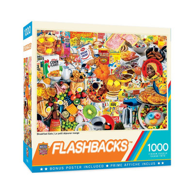 Masterpieces 1000 Piece Flashbacks Breakfast Eats Jigsaw Puzzle, Kids & Adults