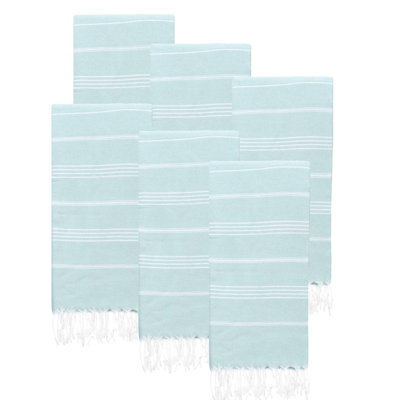 Ensemble de 6 serviettes pour lit de plage en coton turc Alize