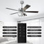 Ventilateur de plafond à DEL double face 5 pales avec télécommande Modern-1281855926