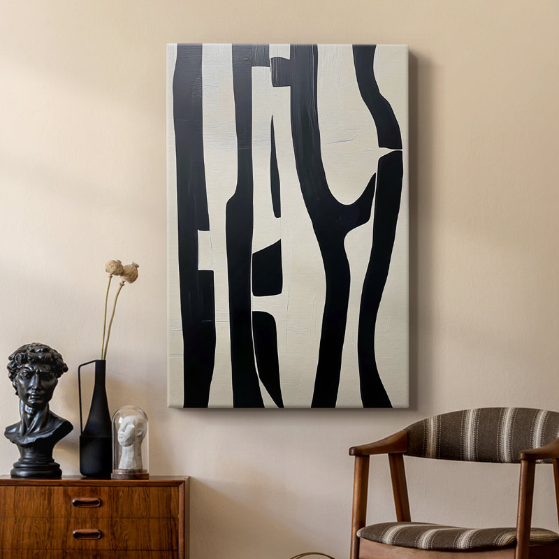 Série ABSTRACT DCXLVI - Cavas de galerie sur mesure, H 18 po x l 12 po