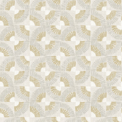 Faux Grasscloth Fans Peel and Stick Wallpaper