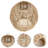 2pcs Imitation Rattan Ceiling Light Covers Pendant Shades For Chandeliers,tearoom, Living Room,light Brown