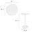Lippa 28" Round Wood Bar Table-570236335