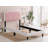 Getafe White Pink Twin Bed-689502391-689502394