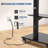 Sleek Rolling TV Stand with Power Outlet, Height Adjustable Shelf 32-75 Inch TVs, Portable TV Stand with Wheels Tilt & 360° Swivel Rolling TV Cart, Max VESA 600x400mm Up to 110lbs Outdoor TV Cart
