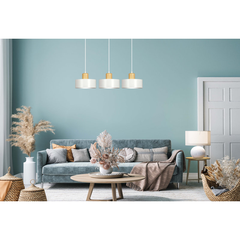 Ealf 3 - Light Kitchen Island Pendant, White