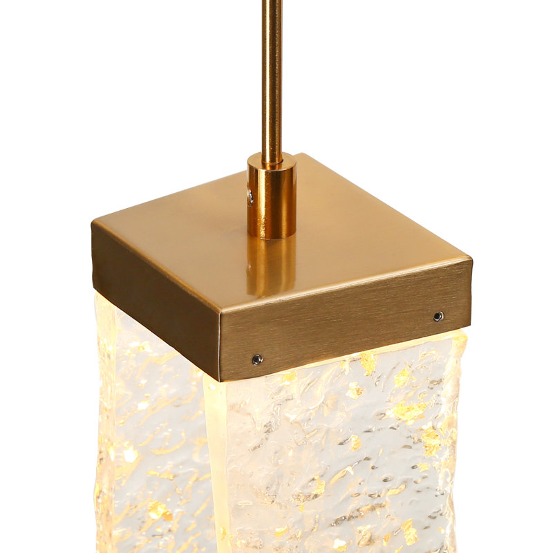 Luminaire suspendu linéaire à 5 lumières pour îlot de cuisine Zeinab