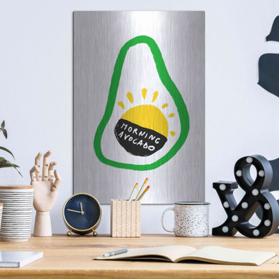 Art mural luxueux «Morning Avocado» par Cesare Bellassai, art mural en métal