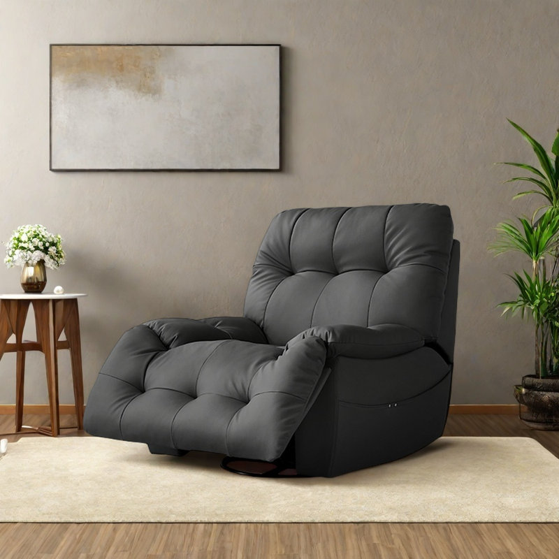 Chaise berçante moderne haut de gamme réglable, Noir