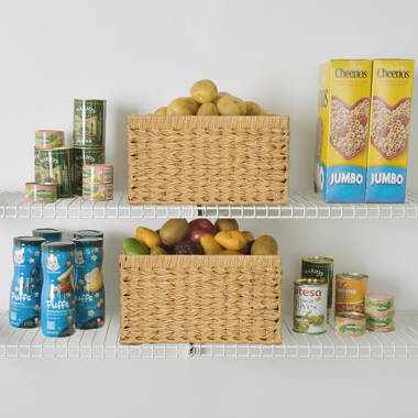 Bayou Breeze Storage Shelf Organizer Wicker Basket Set & Reviews