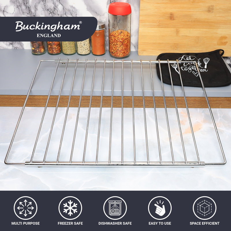Buckingham Chrome Universal Adjustable Grill  Shelf