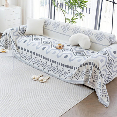 Housse de protection pour canapé en chenille Housse de protection pour animaux de compagnie lavable et antidérapante pour 2 à 3 coussins
