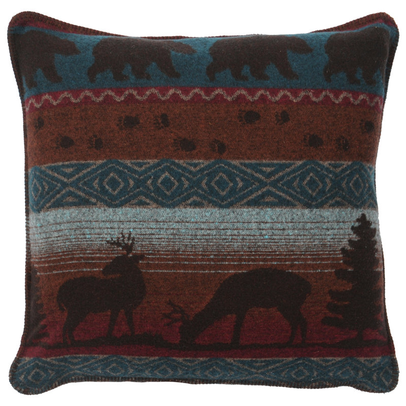 Wooded River Deer Meadow II - Euro Sham - 26x26