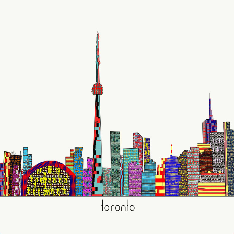 «Coletha Brian Buckley Toronto City» par Brian Buckley, reproduction d'art sur toile tendue, H 20 po x l 20 po
