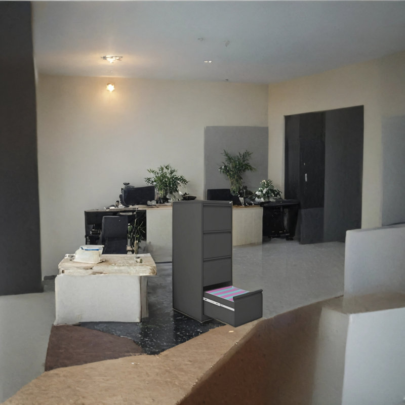 Classeur avec tiroir verrouillable, Black