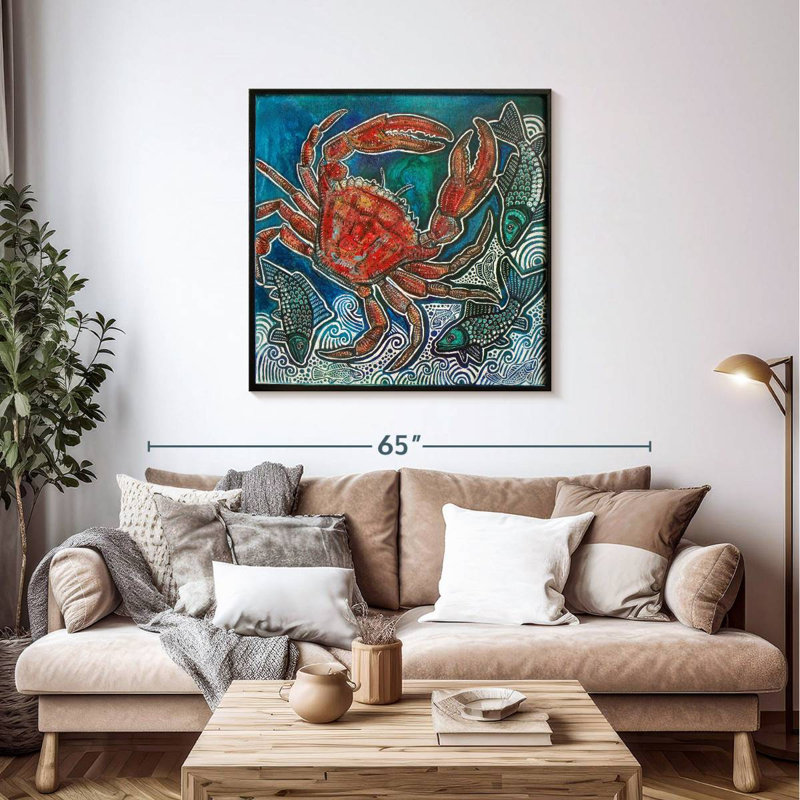 Brampt Feeling Crabby, 39" H x 39" W
