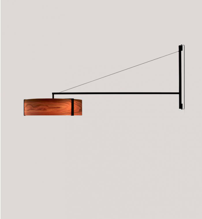 Thesis 1 - Light LED Swing Arm, Ivory White, 3000K, Matte Black